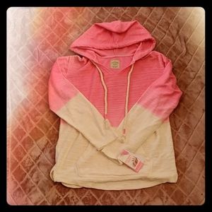 NWT Southern Spirit Dip Dye Terrycloth Hoodie